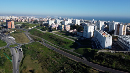 chelas, lisboa, vista a&eacute;rea, drone, obras