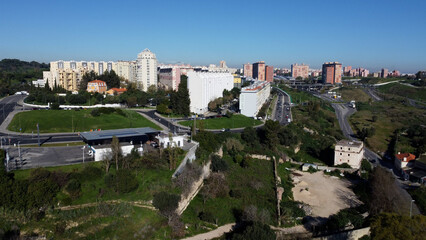 chelas, lisboa, vista aérea, drone, obras