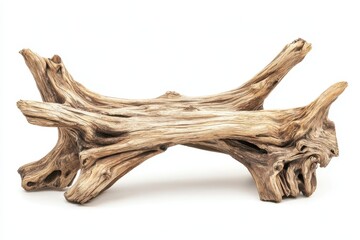 A rustic piece of driftwood with unique textures and shapes, ideal for decor or aquariums, showcasing nature's artistry.