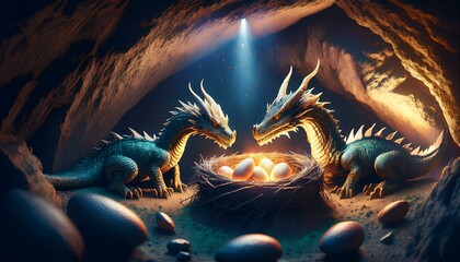 Obraz premium The dragon's nest is a sight to behold. 