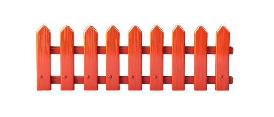 Colorful plastic fence on isolated for design use