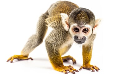Obraz premium Monkey isolated on white background