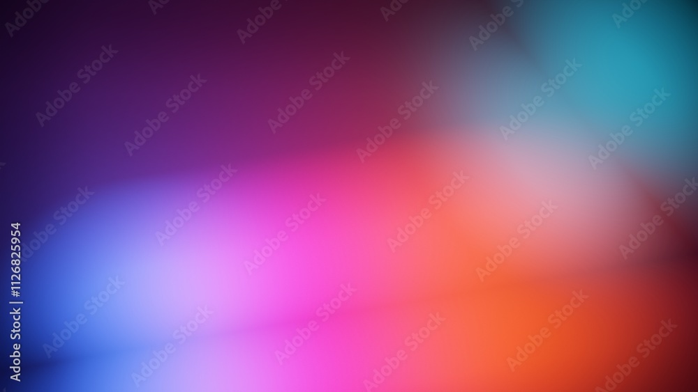 Wall mural illustration of soft gradient with a blurred effect. heavily diffused neon lights. a mesmerizing abs