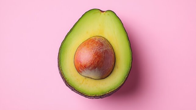 a avocado cut in half