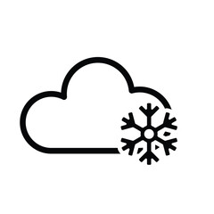 cloud icon. sunny, cloudy weather and meteorology. vector cloud symbol for web, mobile. Line design style. vector design template