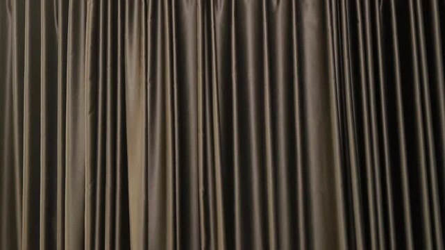 Dark grey curtain. Stage backdrop curtain. Background for backdrop, design and template. Fabric background