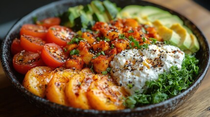 a bowl of food in it