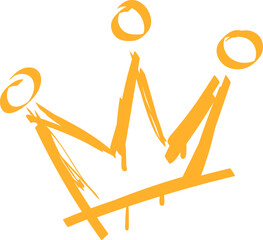 neon creepy graffiti in trendy street style Y2K abstract crown 