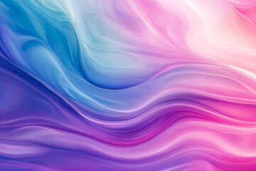 Fototapeta premium An abstract digital background featuring smooth gradient waves in pink, purple, and blue, forming a futuristic aesthetic.