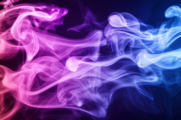 A luminous color smoke background with neon trails of purple and cyan, evoking a futuristic and energetic vibe.