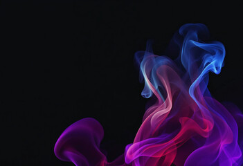 Fototapeta premium smoke on black