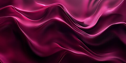 Fototapeta premium Abstract flowing crimson fabric waves.