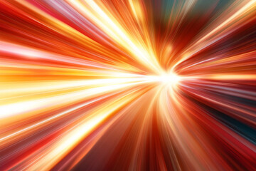 Obraz premium A vibrant background of glowing red and orange light trails, creating an intense, dynamic composition.