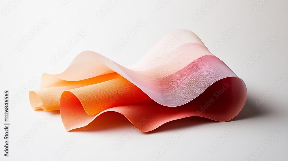 Poster visually striking abstract design with overlapping translucent layers creating a bold and dynamic 3d