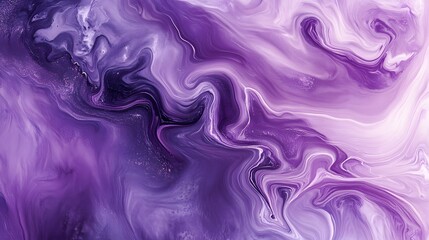 Obraz premium Abstract Purple Swirling Liquid Paint Design