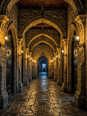 Obraz premium interior of the cathedral of the holy sepulchre