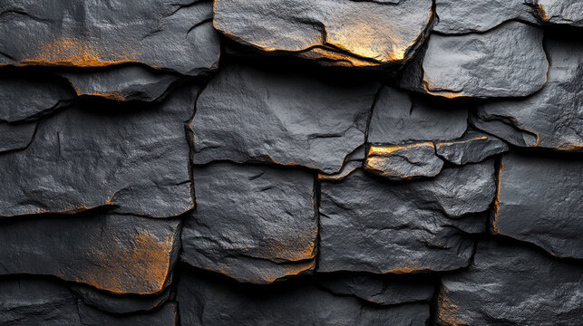 black anthracite gray stone texture with rugged concrete patterns, emphasizing raw beauty and strength. The textured surface symbolizes resilience, stability, and timelessness