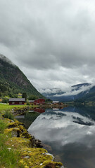 Norway. Mountains, fjords. landscape in Scandinavia in summer