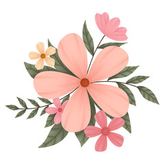 Flower Bouquet Illustration 