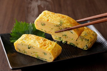 葱入りの卵焼き