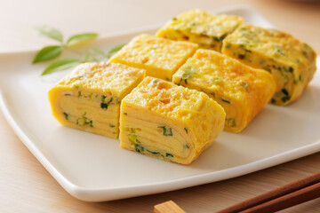 葱入りの卵焼き