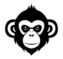 monkey gorilla chimpanzee logo creative and original for your business or company logotype vector illustration isolated on white background