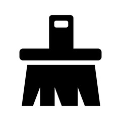 Paint icon vector. paint brush sign and symbol.