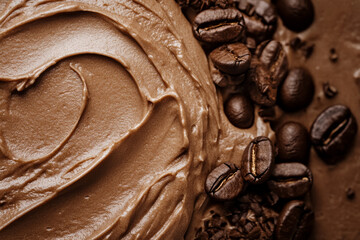 A delicate mocha mousse background with soft coffee-colored layers and hints of light brown.