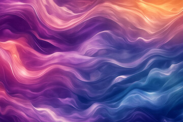 Obraz premium A vibrant background of radiant pastel waves blending into a seamless, dreamy gradient.