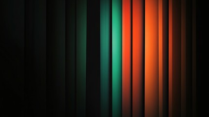 Abstract Vertical Stripes of Color and Shadow