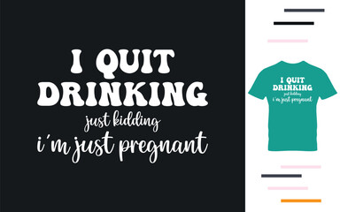 Funny pregnancy announcement t shirt design