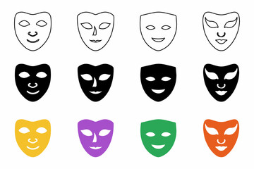 Mardi Gras Carnival Mask