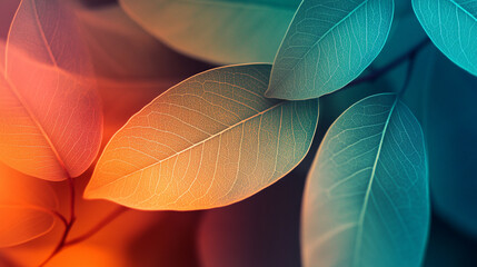 textured leaves, elegantly illuminated by soft, dappled light. The interplay of shadows and textures symbolizes growth, renewal, and nature's intricate harmony