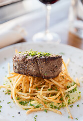 Steak Frites at a Fancy Restaurant
