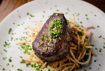 Steak Frites at a Fancy Restaurant