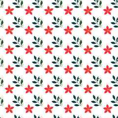 Common Christmas Items Seamless Vector Pattern Design