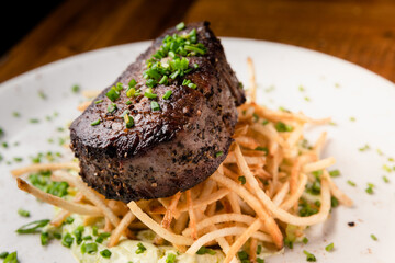 Steak Frites at a Fancy Restaurant