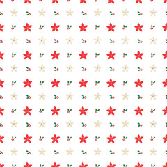 Common Christmas Items Seamless Vector Pattern Design