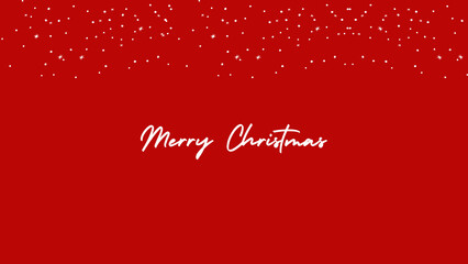 red christmas background with snowflakes