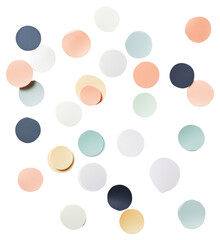 PNG Confetti paper colorful colors arrangement.