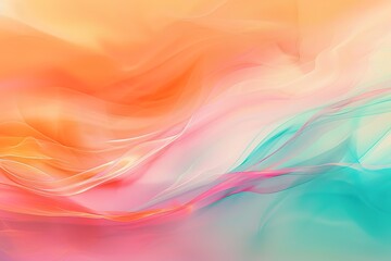 Obraz premium Vivid rainbow colors colorful smooth waving silk textured wallpaper background banner. 