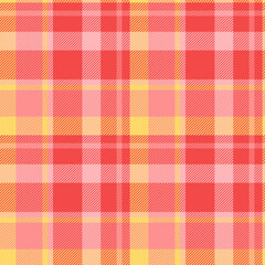 African tartan texture vector, christmas card pattern textile seamless. Canadian check plaid background fabric in pretty red and red colors.