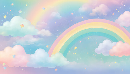 Rainbow unicorn background