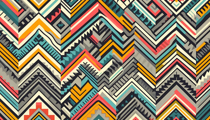 Abstract Geometric Art: A Kaleidoscope of Colors