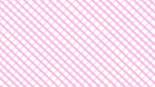 ピンクのチェック柄のシンプルな背景アニメーション