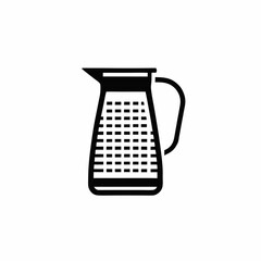 Silhouette Design of a Water Jug with Wide Body and Sturdy Handle in a Minimalist Household Style