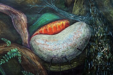 art  painting  abstract  oil color flower nature imagination	