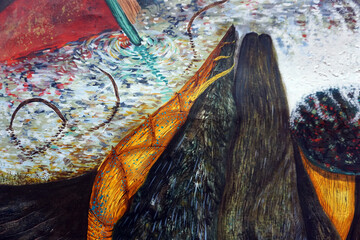 art  painting  abstract  oil color flower nature imagination	