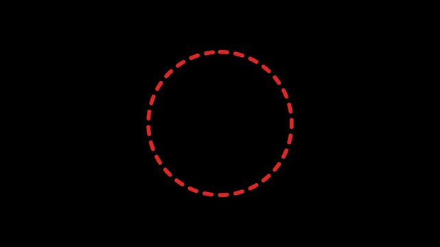 Red Oval Dotted highlighter Animation