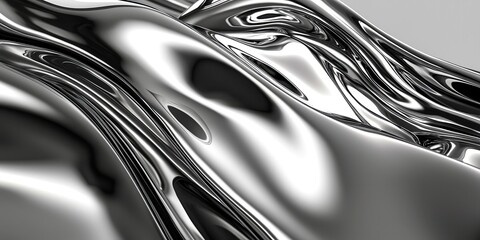 Silver sheet of metal with a wave pattern